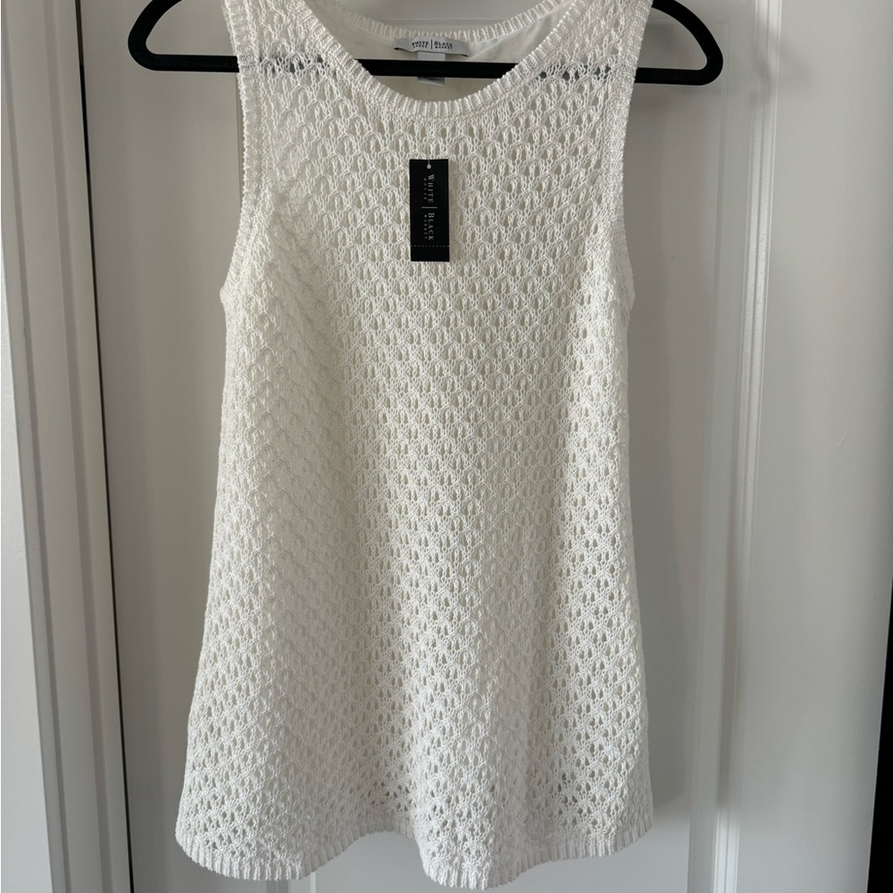 White House | Black Market Crotchet Sleeveless Tank. NWT